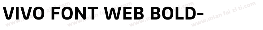 VIVO FONT WEB BOLD字体转换